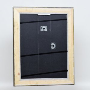Efektný drevený rám profil 95 čierny 13x18 cm normálne sklo