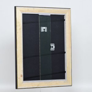 Efektný drevený rám profil 95 čierny 13x18 cm normálne sklo