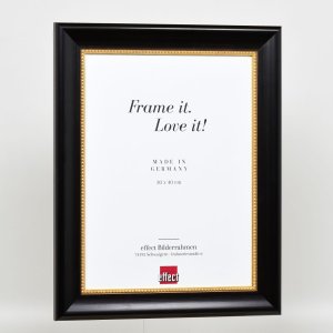Efektný drevený rám profil 95 čierny 13x18 cm normálne sklo