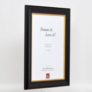 Efektný drevený rám profil 95 čierny 13x18 cm normálne sklo