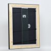 Efektný drevený rám profil 95 čierny 13x18 cm normálne sklo