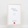 Efektný drevený rám profil 33 biely 14,8x21 cm normálne sklo