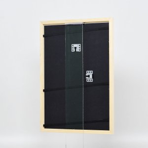 Efektný drevený rámový profil 89 biely 14,8x21 cm antireflexné sklo