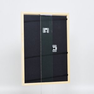 Efektný drevený rámový profil 89 biely 14,8x21 cm antireflexné sklo