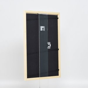 Efektný drevený rámový profil 89 biely 14,8x21 cm antireflexné sklo