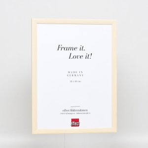 Efektný drevený rámový profil 89 biely 14,8x21 cm antireflexné sklo