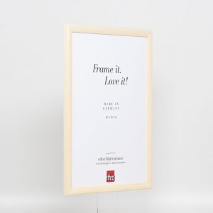 Efektný drevený rámový profil 89 biely 14,8x21 cm antireflexné sklo