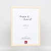 Efektný drevený rámový profil 89 biely 14,8x21 cm antireflexné sklo