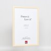 Efektný drevený rámový profil 89 biely 14,8x21 cm antireflexné sklo