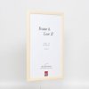 Efektný drevený rámový profil 89 biely 14,8x21 cm antireflexné sklo