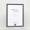 Efektný drevený rám profil 38 sivý 14,8x21 cm múzejné sklo