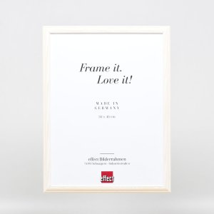 Efektný drevený rám profil 32 biely 14,8x21 cm múzejné sklo