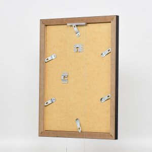 Efektný obrazový rám 2319 strieborný vysoký lesk 14,8x21 cm múzejné sklo