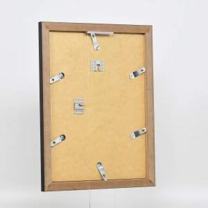 Efektný obrazový rám 2319 strieborný vysoký lesk 14,8x21 cm múzejné sklo