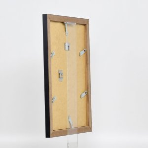 Efektný obrazový rám 2319 strieborný vysoký lesk 14,8x21 cm múzejné sklo