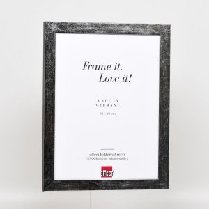 Efektný obrazový rám 2319 strieborný vysoký lesk 14,8x21 cm múzejné sklo