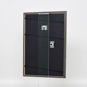 Efektný rám z masívneho dreva profil 25 zelený 15x20 cm číre sklo