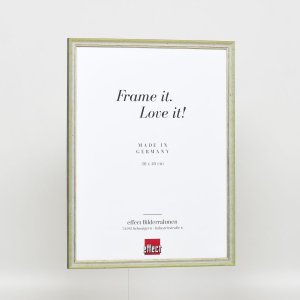 Efektný rám z masívneho dreva profil 25 zelený 15x20 cm číre sklo