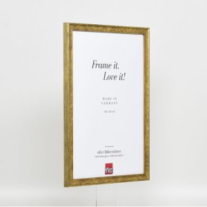 Efekt drevený rám profil 2070 normálne sklo 15x20 cm zlatý