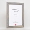 Efektný rám na obrazy z masívneho dreva 2240 sivý 15x20 cm antireflexné sklo