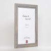 Efektný rám na obrazy z masívneho dreva 2240 sivý 15x20 cm antireflexné sklo