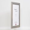 Efektný rám na obrazy z masívneho dreva 2240 sivý 15x20 cm antireflexné sklo