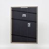 Efektný rám z masívneho dreva profil 25 žltý 18x24 cm číre sklo