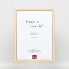 Efektný rám z masívneho dreva profil 25 žltý 18x24 cm číre sklo