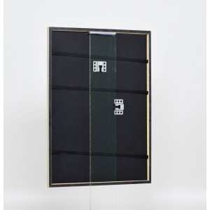 Efektný rám z masívneho dreva profil 29 strieborný 18x24 cm antireflexné sklo