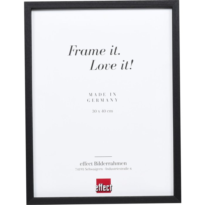Efektný drevený rám profil 35 čierny 18x24 cm normálne sklo + dištančný rám