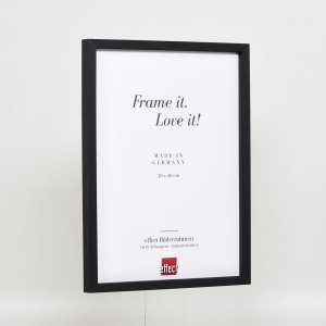 Efektný drevený rám profil 35 čierny 18x24 cm normálne sklo + dištančný rám