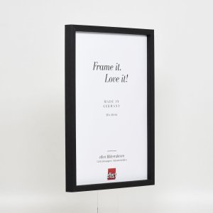 Efektný drevený rám profil 35 čierny 18x24 cm normálne sklo + dištančný rám
