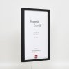 Efektný drevený rám profil 35 čierny 18x24 cm normálne sklo + dištančný rám