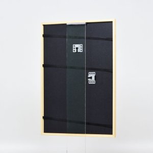 Efekt rám z masívneho dreva profil 20 prírodný 20x20 cm normálne sklo