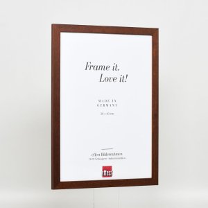 Efektný drevený rám profil 2210 tmavohnedý 20x20 cm normálne sklo