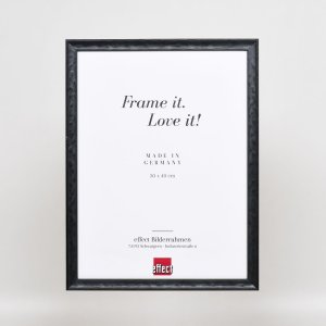 Efekt drevený rám profil 2070 normálne sklo 20x20 cm čierna