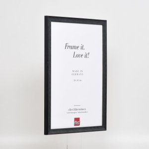 Efekt drevený rám profil 2070 normálne sklo 20x20 cm čierna