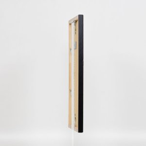 Efekt drevený rám profil 2070 normálne sklo 20x20 cm čierna