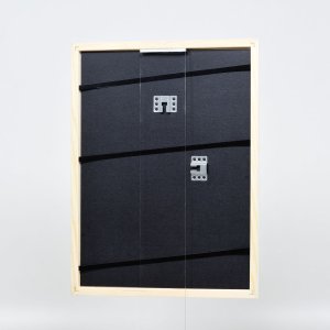 Efektný drevený rám profil 32 biely 20x20 cm múzejné sklo