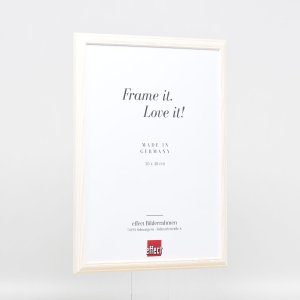 Efektný drevený rám profil 32 biely 20x20 cm múzejné sklo