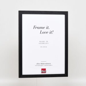 Efektný drevený rám profil 33 čierny 20x25 cm antireflexné sklo