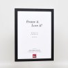Efektný drevený rám profil 33 čierny 20x25 cm antireflexné sklo