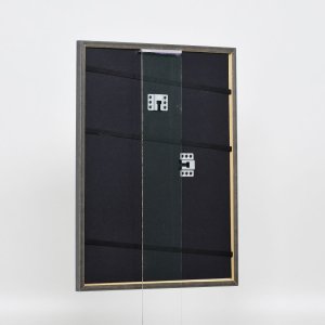 Efektný rám z masívneho dreva profil 25 modrý 20x25 cm múzejné sklo