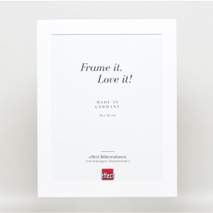 Efektný rám z masívneho dreva profil 30 biely 20x25 cm múzejné sklo