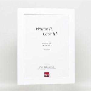 Efektný rám z masívneho dreva profil 30 biely 20x25 cm múzejné sklo
