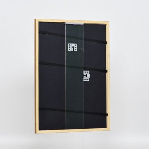 Efektný rám z masívneho dreva profil 22 hnedozlatý 20x28 cm antireflexné sklo