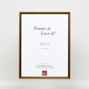 Efektný rám z masívneho dreva profil 22 hnedozlatý 20x28 cm antireflexné sklo