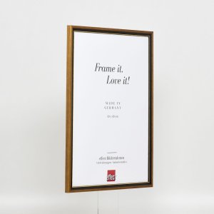Efektný rám z masívneho dreva profil 22 hnedozlatý 20x28 cm antireflexné sklo