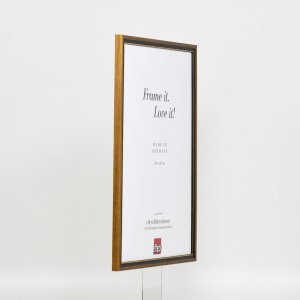 Efektný rám z masívneho dreva profil 22 hnedozlatý 20x28 cm antireflexné sklo