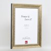 Efektný rám z masívneho dreva profil 28 zlatý 20x28 cm antireflexné sklo